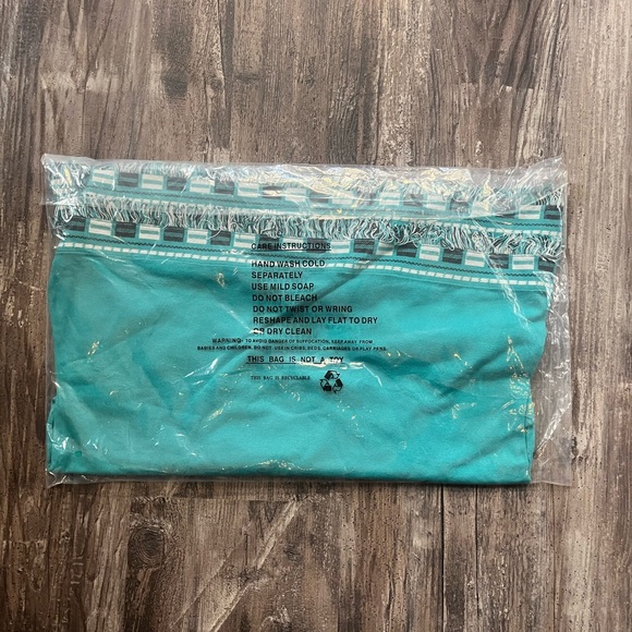 J’Envie Long Sleeve Blouse Top Blue Teal Fringe Detail Western Women’s Size L - Picture 5 of 11